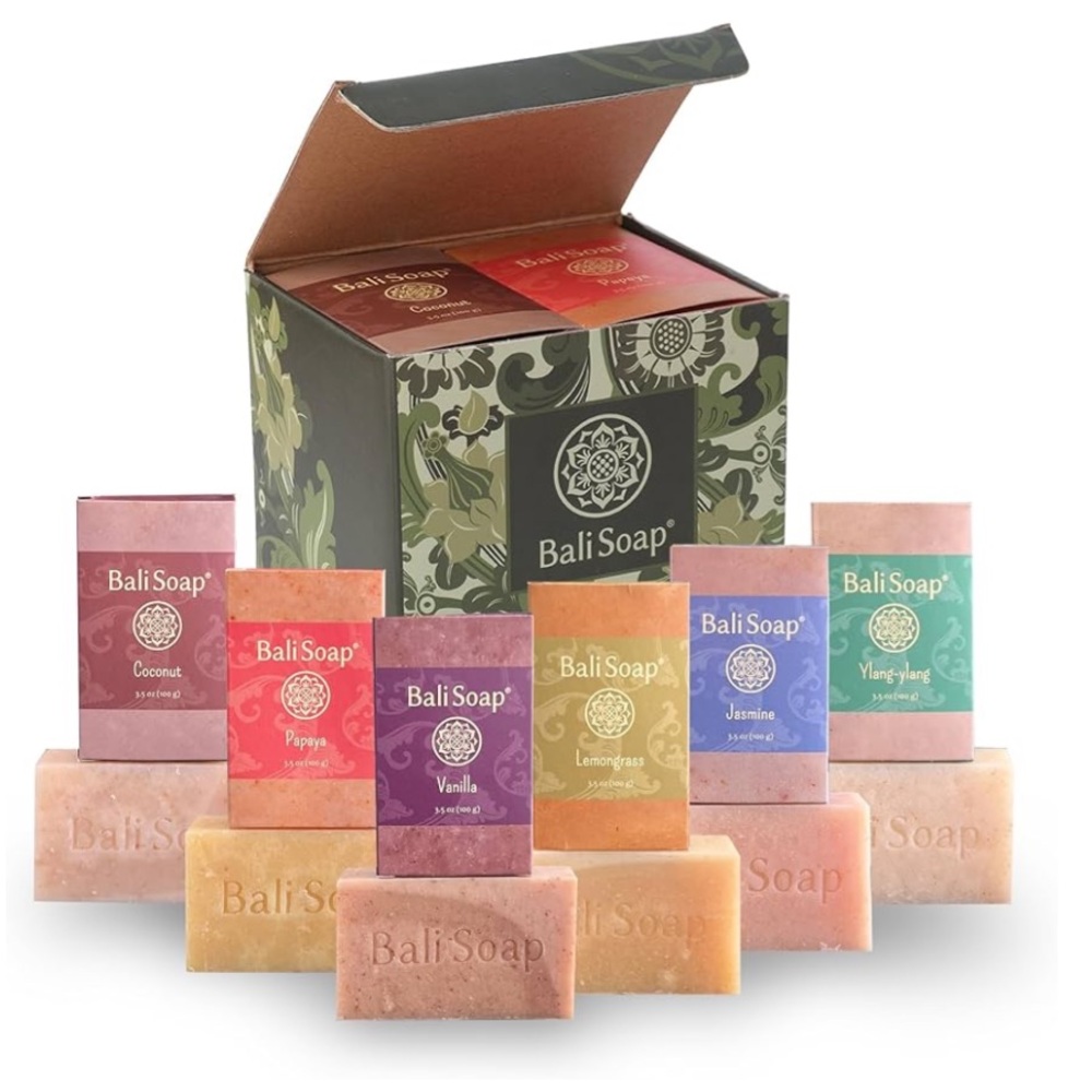 Bali Soap Tropical Paradise Collection 6 Pack Handmade Soap Gift Set Ylang Ylang
